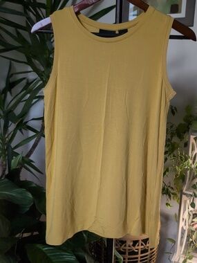 Gold tank, stretchy, great for layering